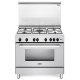 De’Longhi DGVW 96 cucina Gas Acciaio inox, Bianco 2