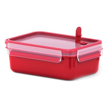 EMSA Clip & Micro Contenitore Microonde, Rosso, 1 L