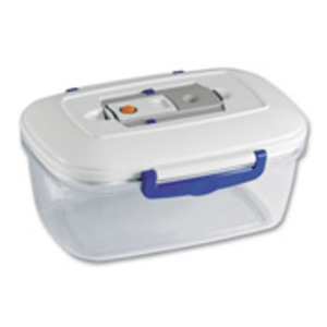 Magic Vac ACO1092 recipiente per cibo Rettangolare Scatola 1,5 L Trasparente, Bianco 1 pz