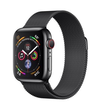 Apple Watch Series 4 OLED 40 mm Digitale 324 x 394 Pixel Touch screen 4G Nero Wi-Fi GPS (satellitare)