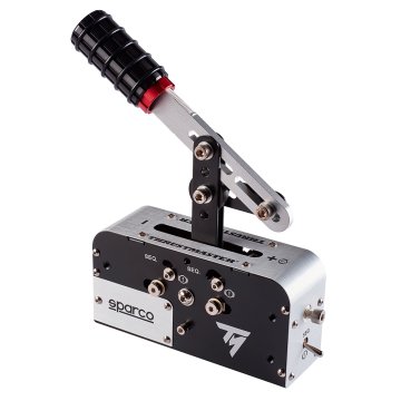 Thrustmaster TSS Handbrake Sparco Mod Nero, Acciaio inox Freno a mano Analogico PC, PlayStation 4, Xbox One
