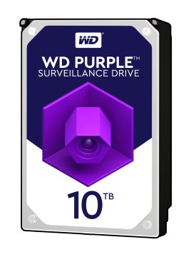 Western Digital Purple disco rigido interno 10 TB 7200 Giri/min 256 MB 3.5" Serial ATA III