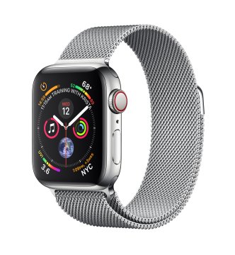 Apple Watch Series 4 OLED 40 mm Digitale 324 x 394 Pixel Touch screen 4G Acciaio inox Wi-Fi GPS (satellitare)