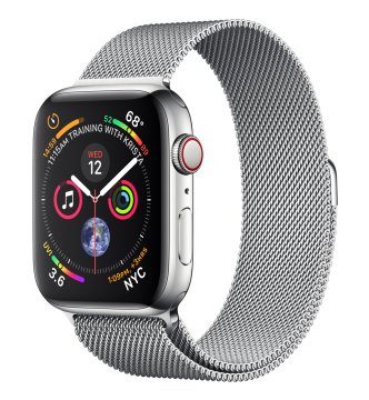 Apple Watch Series 4 OLED 44 mm Digitale 368 x 448 Pixel Touch screen 4G Acciaio inox Wi-Fi GPS (satellitare)