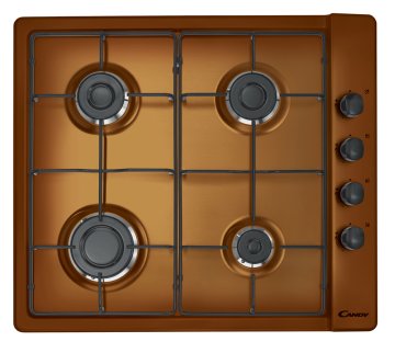 Candy CLG64SPTF Marrone Da incasso Gas 4 Fornello(i)