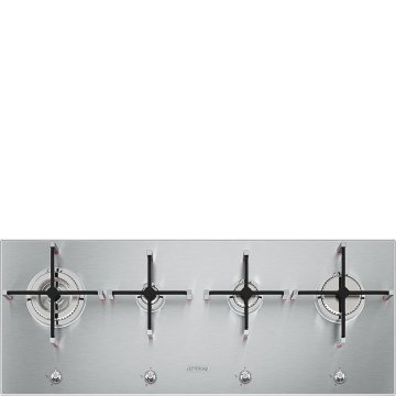 Smeg Linea PX1402 piano cottura Acciaio inox Da incasso 100 cm Gas 4 Fornello(i)