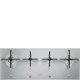 Smeg Linea PX1402 piano cottura Acciaio inox Da incasso 100 cm Gas 4 Fornello(i) 2