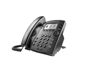 POLY 301 telefono IP Nero 6 linee LCD