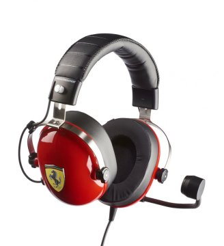 Thrustmaster New! T.Racing Scuderia Ferrari Edition Auricolare Cablato A Padiglione Gaming Nero, Rosso