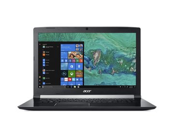 Acer Aspire 7 A717-72G-74ZN Intel® Core™ i7 i7-8750H Computer portatile 43,9 cm (17.3") Full HD 16 GB DDR4-SDRAM 1,26 TB HDD+SSD NVIDIA® GeForce® GTX 1050 Wi-Fi 5 (802.11ac) Windows 10 Home Nero