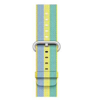 Apple Cinturino in nylon intrecciato giallo limone (42 mm)