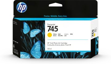 HP Cartuccia Inchiostro Giallo DesignJet 745, 130 ml