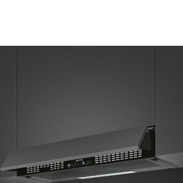 Smeg KSEIR92E cappa aspirante Semintegrato (semincassato) Nero 200 m³/h