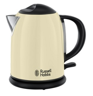 Russell Hobbs 20194-70 bollitore elettrico 1 L 2200 W Nero, Crema