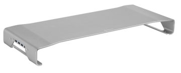 Sharkoon Aluminium Monitor Stand PRO Scrivania Argento