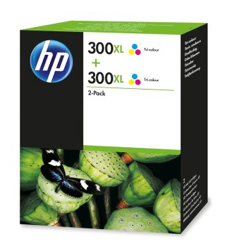 HP 300XL cartuccia d'inchiostro 2 pz Originale Resa elevata (XL) Ciano, Magenta, Giallo