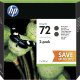 HP 72 2-pack 130-ml Matte Black DesignJet Ink Cartridges cartuccia d'inchiostro 2 pz Originale Resa elevata (XL) Nero opaco 2
