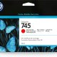 HP Cartuccia Inchiostro Rosso Cromatico DesignJet 745, 130 ml 2
