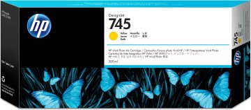 HP Cartuccia Inchiostro Giallo DesignJet 745, 300 ml