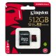 Kingston Technology Canvas React 512 GB MicroSDHC UHS-I Classe 10 4