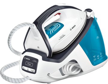 Bosch Serie 4 TDS4050 ferro da stiro a caldaia 2400 W 1,4 L Piastra Ceranium Glissée Blu, Bianco