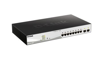 D-Link DGS-1210-10MP switch di rete Gestito L2/L3 Gigabit Ethernet (10/100/1000) Supporto Power over Ethernet (PoE) Nero