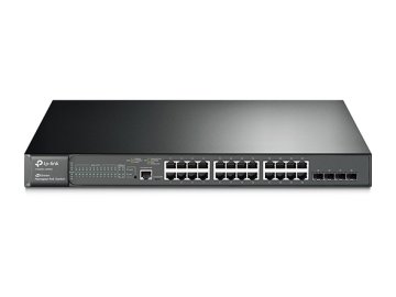 TP-Link T2600G-28MPS (TL-SG3424P) Gestito L2 Gigabit Ethernet (10/100/1000) Supporto Power over Ethernet (PoE) 1U Nero