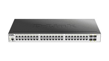 D-Link DGS-3000-52X switch di rete Gestito L2 Gigabit Ethernet (10/100/1000) 1U Nero