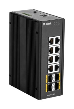 D-Link DIS‑300G‑12SW Gestito L2 Gigabit Ethernet (10/100/1000) Nero