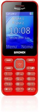 Brondi Banana Split 6,1 cm (2.4") 74 g Rosso Telefono per anziani