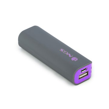 NGS PowerPump 2200 Grape Ioni di Litio 2200 mAh Grigio, Viola