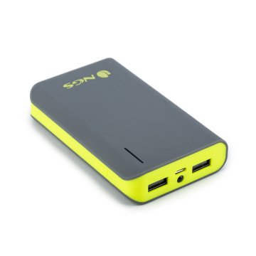 NGS Powerpump 6600 Lemon Ioni di Litio 6600 mAh Grigio, Lime