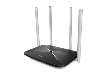 Mercusys AC12 router wireless Fast Ethernet Dual-band (2.4 GHz/5 GHz) Nero