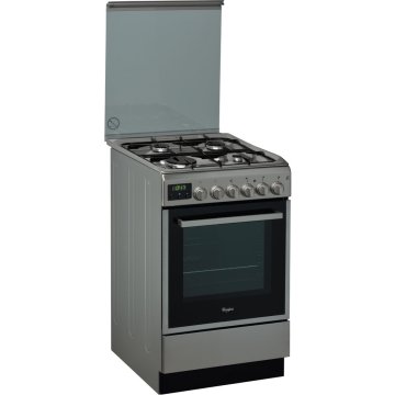 Whirlpool ACMT 5131/IX cucina Elettrico Gas Nero, Acciaio inossidabile A