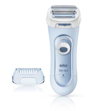 Braun Silk-épil LS5-160 Blu - Depilatore Donna Elettrico Senza Fili, Rifinitore E Sistema Esfoliante Wet&Dry 3 In 1 Con 2 Accessori