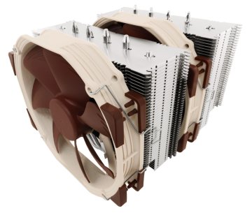 Noctua NH-D15 sistema di raffreddamento per computer Processore Refrigeratore 14 cm Beige, Marrone, Acciaio