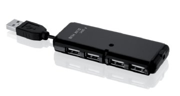 iBox IUHT008C hub di interfaccia USB 2.0 480 Mbit/s Nero