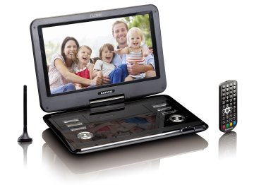 Lenco DVP-1273 lettore DVD/Blu-Ray portatile Lettore DVD portatile Convertibile 29,5 cm (11.6") 1280 x 720 Pixel Nero