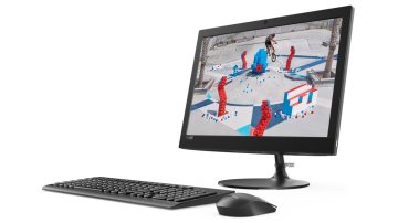 Lenovo IdeaCentre 330 AMD E E2-9000 49,5 cm (19.5") 1440 x 900 Pixel PC All-in-one 4 GB DDR4-SDRAM 1 TB HDD Windows 10 Home Wi-Fi 5 (802.11ac) Nero