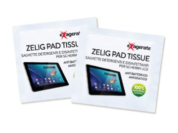 Hamlet Zelig Pad Tissue salviette detergenti e disinfettanti per schermi LCD confezione da 100 pezzi