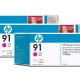 HP 91 3-pack 775-ml Magenta DesignJet Pigment Ink Cartridges cartuccia d'inchiostro 1 pz Originale Resa standard 2