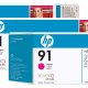 HP Jeu de 3 cartouches d'encre magenta n°91 775 ml avec encre Vivera testina stampante Getto termico d'inchiostro 3