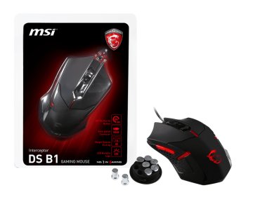 MSI Interceptor DS B1 mouse Gaming Ambidestro USB tipo A Ottico 1600 DPI