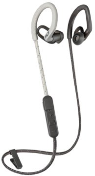 POLY BackBeat Fit 350 Auricolare Wireless A clip, In-ear Sport Bluetooth Grigio, Bianco