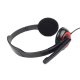 Gembird MHS-002 cuffia e auricolare Cablato A Padiglione Musica e Chiamate Nero, Rosso 6