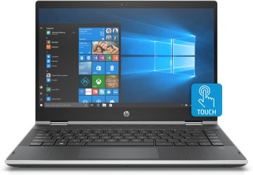 HP Pavilion x360 14-dd0001nl Intel® Pentium® 4415U Ibrido (2 in 1) 35,6 cm (14") Touch screen HD 4 GB DDR4-SDRAM 128 GB SSD Wi-Fi 5 (802.11ac) Windows 10 S Argento