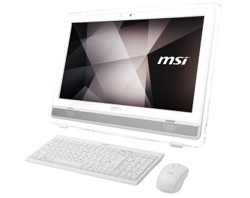 MSI Pro 22ET 7NC-220XEU Intel® Core™ i3 i3-7100 54,6 cm (21.5") 1920 x 1080 Pixel Touch screen 4 GB DDR4-SDRAM 1 TB HDD PC All-in-one NVIDIA® GeForce® GT 930MX FreeDOS Wi-Fi 5 (802.11ac) Bianco