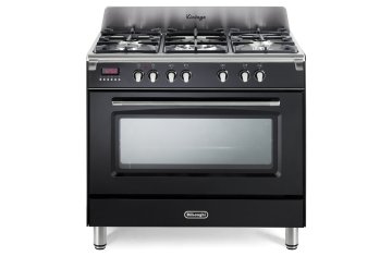 De’Longhi MEM 965 NX cucina Cucina freestanding Elettrico Gas Nero, Acciaio inox