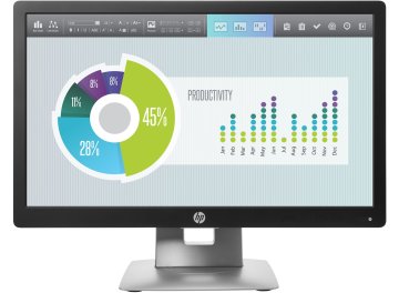 HP EliteDisplay E202 Monitor PC 50,8 cm (20") 1600 x 900 Pixel HD+ LED Nero, Argento