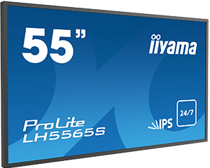 iiyama LH5565S-B1 visualizzatore di messaggi Pannello piatto per segnaletica digitale 138,7 cm (54.6") LED 450 cd/m² Full HD Nero 24/7